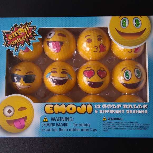 Emoji golf balls pack of 12 - see full description - Picture 2 of 13